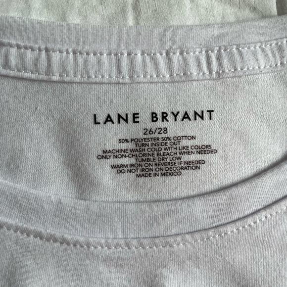 Lane Bryant White "Beauty Has No Skintone" Short Sleeve T-Shirt, 26/28 - Picture 5 of 7